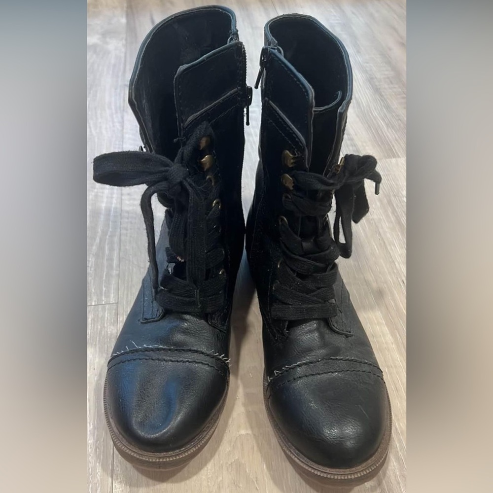 Women’s Rampage Black Combat Boots